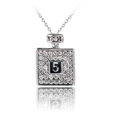 China 2021 new fashion ladies necklace diamond-studded jewelry number pendants for necklace for sale