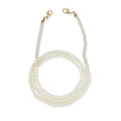 China 2020 TRENDY Fashion Necklace Holder Masking Pearl Beaded Chains For Women Holder Lanyard Face Masking Chain for sale