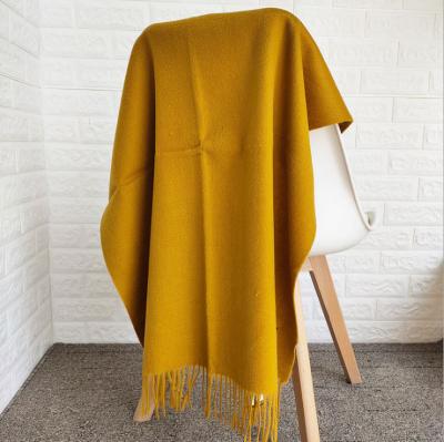 China Hot Sales Woolen Fashion Square Scarf Winter Warm Women Shawls and Plaid Blanket Wool Scarf Pashmina Wrap Scarves for sale