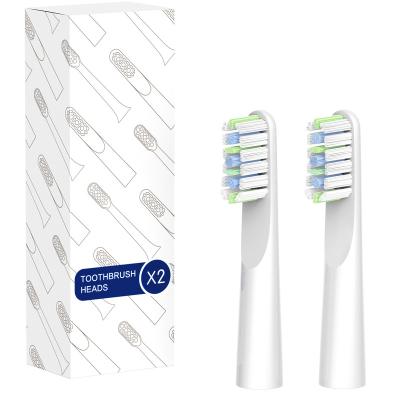 China Home\Hotel\Travel LULA Beauty High Quality Electric Toothbrush Flaw Less Replacement Heads With Tongue Cleaner On The Back for sale