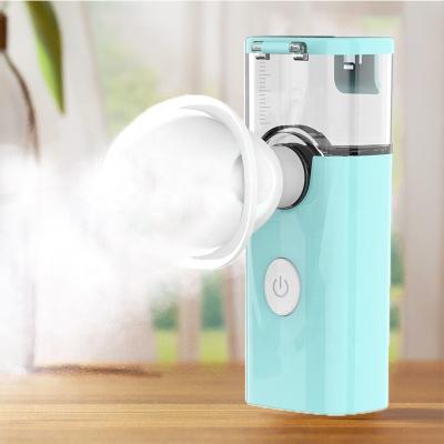 China LULA Beauty Factory Supply Moisturizer 2 in 1 Portable Ultrasonic Nano Eye Mist Sprayer Beauty Facial Skin Care for sale