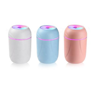 China Smell LULA Portable LED Aroma Essential Oil Diffuser Car USB Dual Air Humidifiers Mini H2O Spray Comfortable Light Mist Humidifier Wet for sale