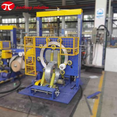 China embaladora de la bobina horizontal de 70r/Min Steel Coil Packing Machine en venta