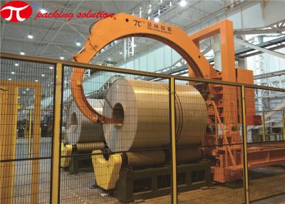 China Fully Automatic Aluminum Coil Packing Line 800mm-2300mm Width With Roller Station for sale