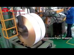 Vertical reciprocating copper coil packaging machine