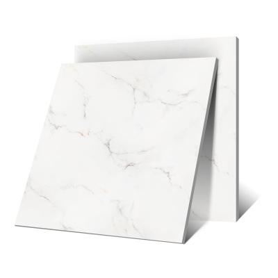 China Glazed Metallic Tiles Marble Carrara Floor Tile Porcelain China Polished Glazed White Interior Hotel Tiles Modern 800*800 Glossy YHP6-04 1st Choice for sale