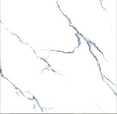 China Europe hot sale 60x60cm high quality glazed full polished white marble floor tiles for sale