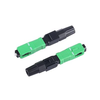 China FTTH telecom FTTH conector esc250d sc/apc sc/upc FC LC UPC rapido de monomodo optica de fibra PC SC APC fiber optic connector for sale