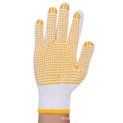 China Shift ; construction ; machinery; factory SHUOYA low price 600-850g PVC working gloves PVC dotted glove cotton gloves with PVC dots for sale