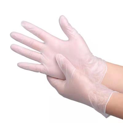 China Household shuoya polyester pvc vinyl gloves household disposable pvc gloves for kitchen for sale