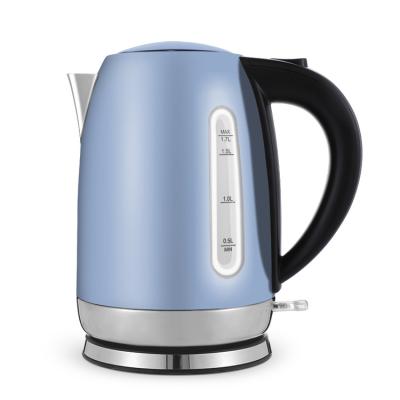 China 360 Degree Everich Base 1.7L Stainless Steel Coffee Rotating Electric Tea Kettle with Temperature Control for sale