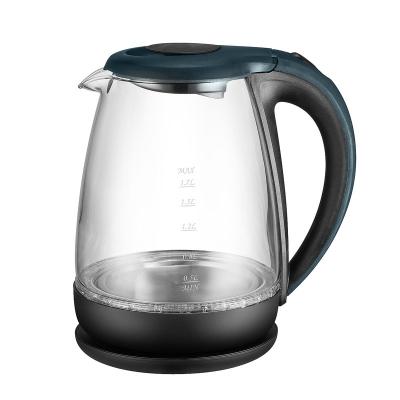 China 360 Kettle Quick Tea Maker Kettle Base 1.7L Colors Household Rotate Different Electric Glass Pot Health for sale