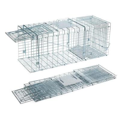 China Large Live Animal Trap Cage Feral Viable Cat Cage for sale