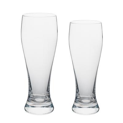 China Barware Crescent Shape Juice Beer Tumbler Customized Size Viable Glass Drinking Beer Glass Personalized Beer Glasses for sale