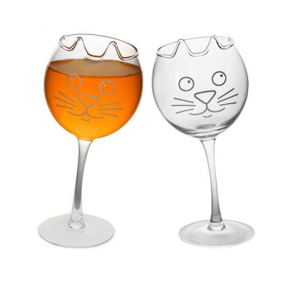 China American Style Balloon Personalized Long Stem Red Wine Glass With Popular Festival Design Animal Body Shaped Wine Glass For Party Or Wedding for sale