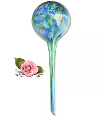 China Durable Colorful Handmade Watering Blow Glass Self Watering Globes Device Self Watering Globes Automatic Watering Spikes for sale