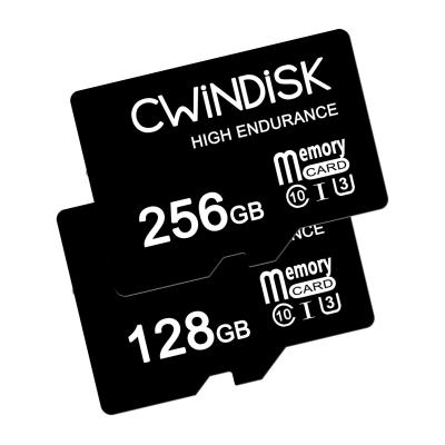 China High Fast Speed ​​Resistance MLC 128GB 256GB TF Card MLC Plastic Micro Memory Card for sale