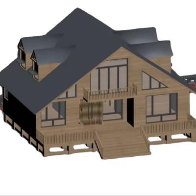 China Modern reliable wooden house / quick installed easy assembly house / good price cottage house for sale