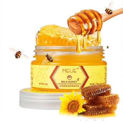 China Hand Film Hands Care Paraffin Whitening Moisturizing Exfoliating Milk Honey Peel Off Hand Mask for sale