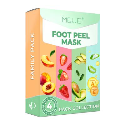 China Custom Logo Avocado Soft Baby Feet Repair Heels Removes Dry Dead Skin Exfoliating Foot Peel Mask for sale