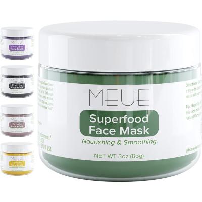 China Private Label High Quality Nourishing  & Smoothing Skin Care Products Superfood Face Mask Mud Facial Mask for sale