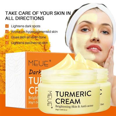 China Skin Care Moisturizing Whitening Dark Spot Removal Brightening Turmeric Face Cream Private Label for sale