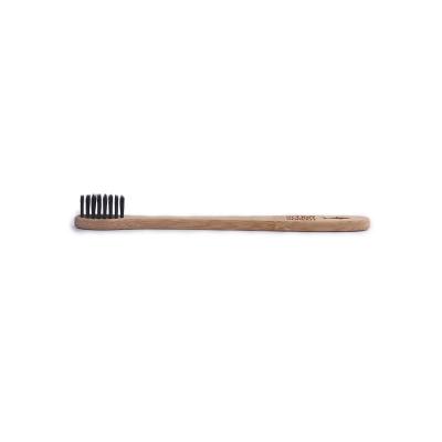 China 100% Biodegradable Biodegradable Charcoal Bristle Adult Bamboo Toothbrush for sale