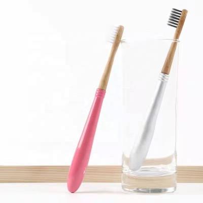 China Disposable Bamboo Toothbrush Silicon Tooth Protect Eco Friendly Travel Toothbrush Brush for sale