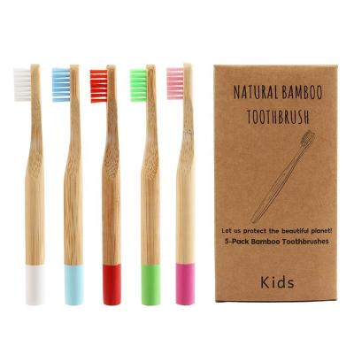 China Disposable Custom Soft Bamboo Children's Toothbrush for sale