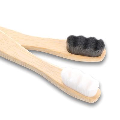 China Eco-Friendly Disposable 100% Biodegradable Nano Toothbrush Bamboo Toothbrush for sale