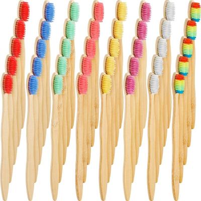 China Different Colors Disposable For Travel Charcoal Toothbrush Bamboo for sale