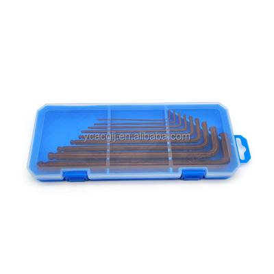 China Professional Multi Size Chrome Molybdenum Steel Box Set Hex Allen Key Wrench Set For Screw for sale