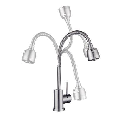 China Other Hot Selling Sus304 Stainless Steel Mixer Tap Faucets Brushed Universal Hot And Cold Faucets Kitchen Faucet Basin Faucets For Sink for sale