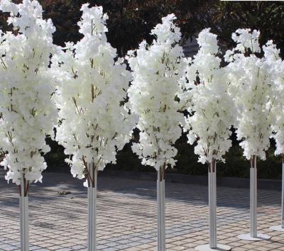 China 1.5m Wedding Centerpiece Table Tree Artificial White Cherry Blossom Tree Decoration for sale