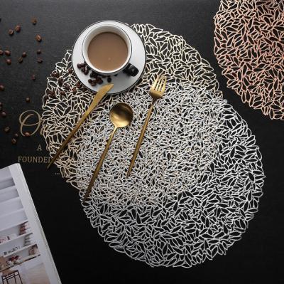 China Luxurious silver round place mat stocked for table decoration for sale