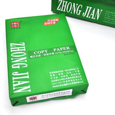 China Environmental Protection Wood Sheet Pulp Copy Paper 500 A4 70Gsm White Copy Paper for sale