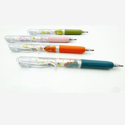 China 0.5mm normal high quality refill gel ink retractable plastic pen for sale