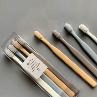 China 4 Pack Disposable Bamboo Toothbrush Travel Case Toothbrush Box Toothbrush Packaging for sale