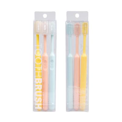 China Disposable Eco-Friendly Pack Ultra Soft Bamboo Toothbrush Soft Natural Toothbrush for sale