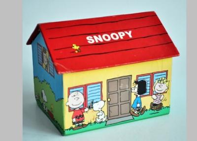 China Personalized Coated Paper House Shape Gift Packaing Boxes For Children Gift With Cartoon Design for sale