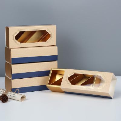 China Custom Cardboard Window Chocolate Paper Packaging Boxes Clear Lid Boxes for Chocolate for sale