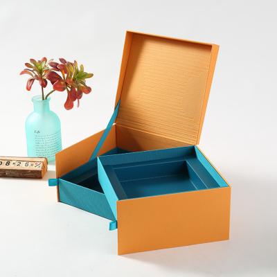 China Jewelry Storage Rigid Gift Boxes Cosmetic Storage Box Multi Layer Structure for sale