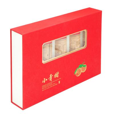 China Exquisite Tea Packaging Box Customized High End Magnetic Flip Box for sale