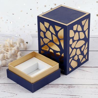 China Custom Perfume Packaging Box Heaven And Earth Cover Perfume Gift Box for sale