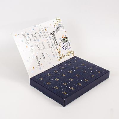 China Blinder Kasten-Überraschungs-Kasten fertigte leeren Kasten-Flip Christmas Calendar Box Advent-Tag Toy Box Countdown 24 Tagesfarbkasten besonders an zu verkaufen