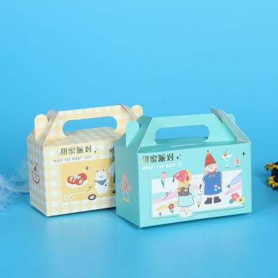 China Handheld cake packaging box, paper cup cake packaging box, Snow Meiniang paper box, box printing for sale