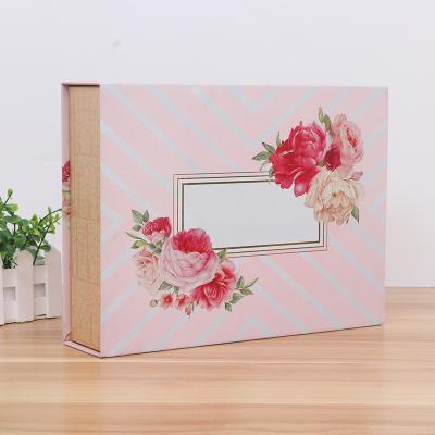 China Caja de embalaje de cosméticos tipo flip personalizada, caja de regalo de máscara facial con estampado dorado y plateado, caja de embalaje de impresión en color en venta