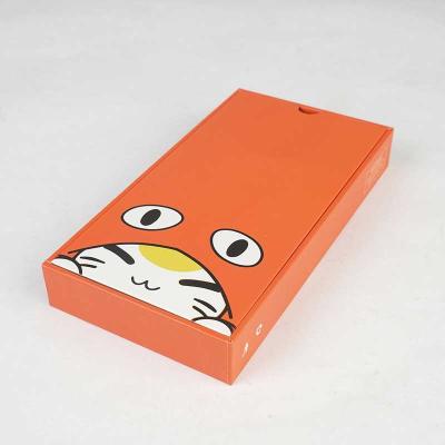 China Customized mobile phone case packaging box Orange Cat series packaging box toughened film packaging box customized for sale