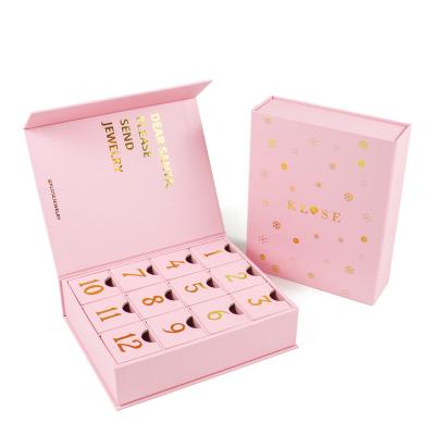 China Gold stamping printing surprise birthday countdown calendar gift box can be customized mystery gift box for sale