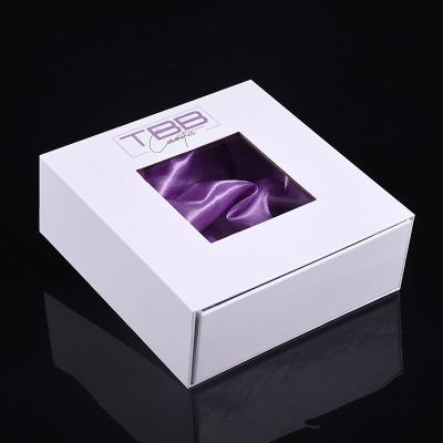 Chine Clothing shirt with packaging box custom scarf silk scarf gift box cover window customization à vendre